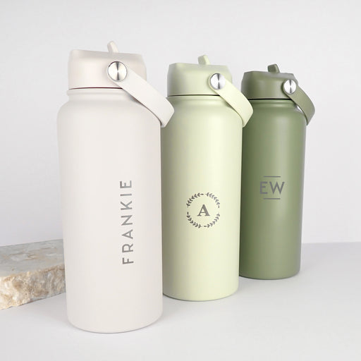 Personalised Engraved 1L Water Bottle with Carry Handle