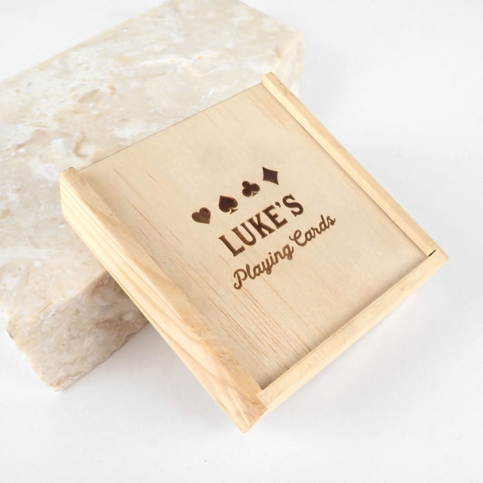 Customised Engraved Name Card and Dice Box