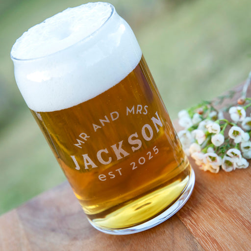 Customised Engraved Name Groomsman Wedding Beer Can Favour