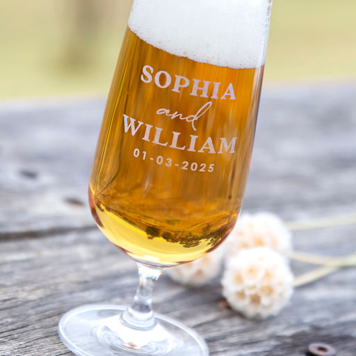 Personalised Beer Glass for Groomsman