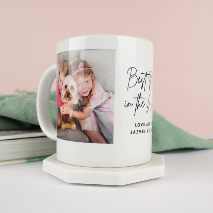 Personalised Mother’s Day coffee mug with custom artwork, celebrating mums, grandmas, and mother figures.