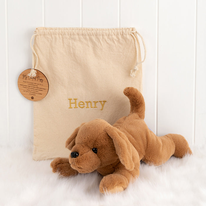 Personalised Comfort Puppy with Travel Bag