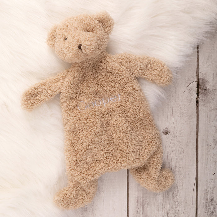 Personalised Plush Bear Comforter Toy