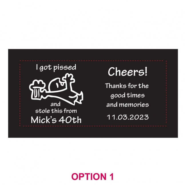 Birthday Stubby Holders - 1 Colour Print