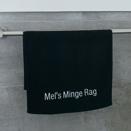 Custom Embroidered Minge Rag Towel Inappropriate Birthday Gift