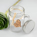 Personalised mason jar with engraved wooden gift tag