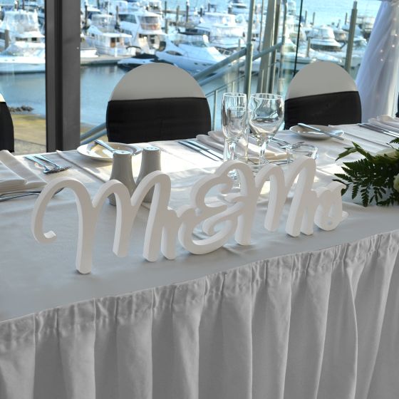 Mr & Mrs Freestanding Wedding Plaque Wedding Reception