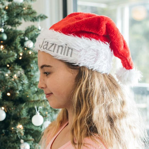 Personalised Embordered Name Santa Hat