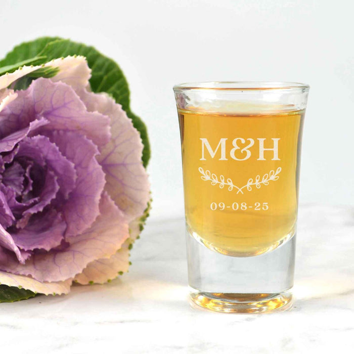 Premium Engraved Wedding Shot Glass