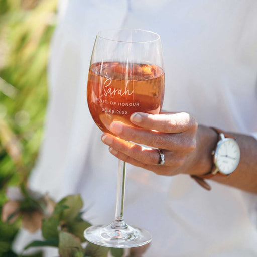 Bridal Party Gift Wedding Wine Glass