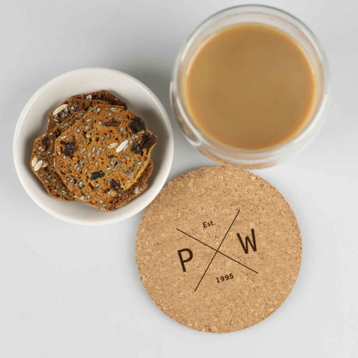 Personalised Engraved Barware Cork Coaster