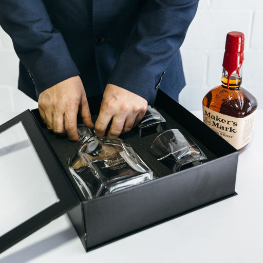 Customised Engraved Godparent Decanter & Scotch Glasses Present