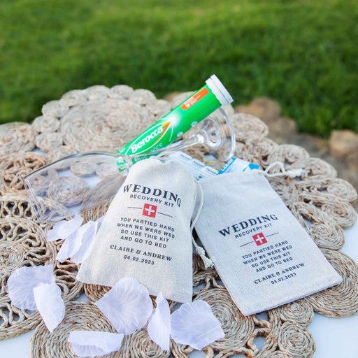Personalised Printed Wedding Hangover Kit Bag