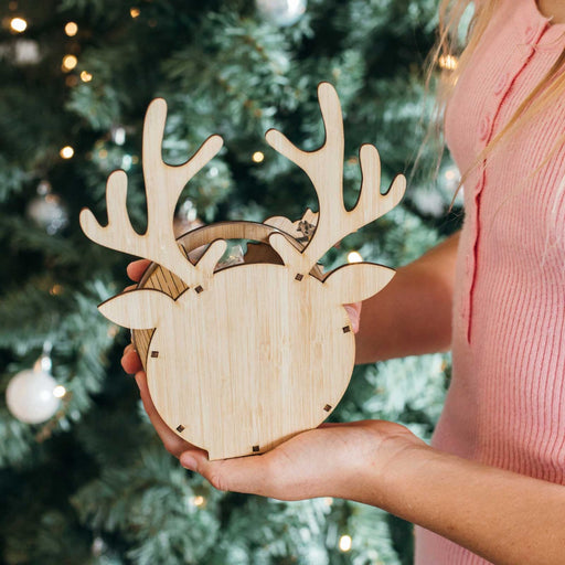 Customised Engraved Chocolate Reindeer Treat Box