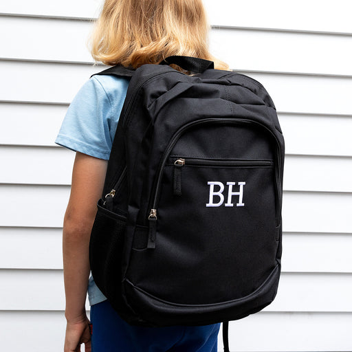 Personalised Back to School 15” Laptop Backpack Black