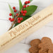 Custom Designed Engraved Christmas Wooden Rolling Pin Present