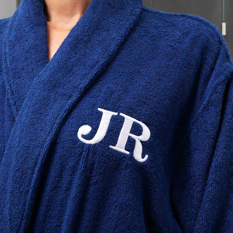 Comfortable relaxed fit women’s robe with custom monogram, ideal for birthdays or Mother’s Day