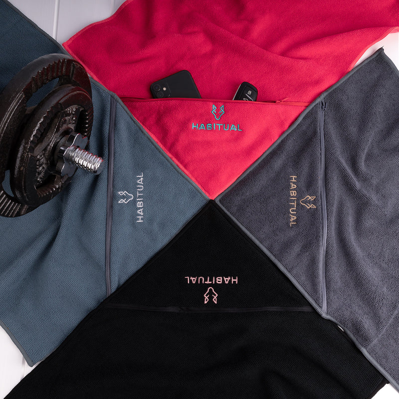 Personalised gym towel with logo for corporate wellness packs