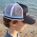 Customised Child's Name Embroidered Blue Boy Mesh Cap