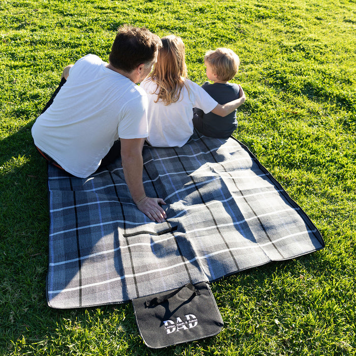 Embroidered Father's Day Waterproof Picnic Blanket