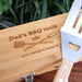 Customised Engraved 3 Piece BBQ Utensils Set with Engraved Wooden Carry Case Birthday Present