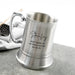 Personalised groomsmen beer stein gift with names and wedding date in gift box