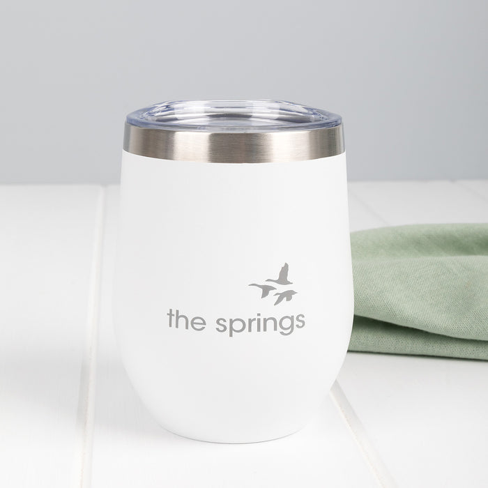 Stylish engraved keep cup with logo, perfect for corporate events and rewards