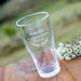 Customised Engraved Name Wedding Soft Drink Water Glass Favour