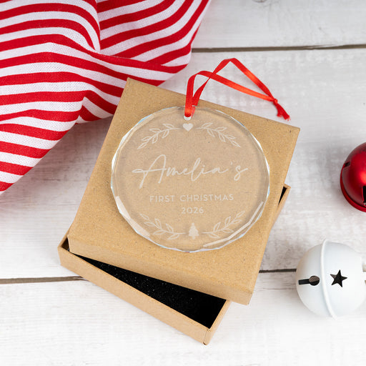 Personalised Christmas keepsake presented in a premium kraft gift bo