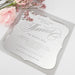 Personalised Engraved Royal Style Acrylic Mirror Silver Wedding Invitation