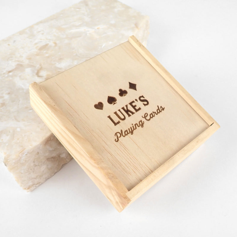 Customised Engraved Name Card and Dice Box