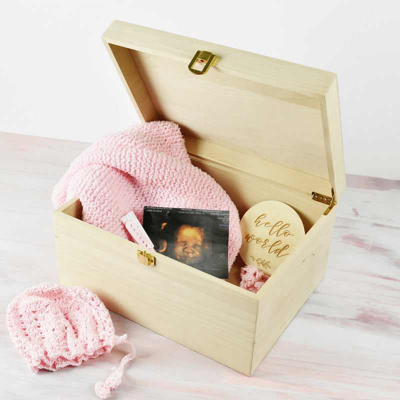 Custom Artwork Engraved Wooden Printed Boxy baby Name