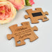 Custom Engraved Name Wooden Puzzle Piece Magnets