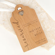 Custom Engraved Name Reserved Seating Sign For Wedding Guest