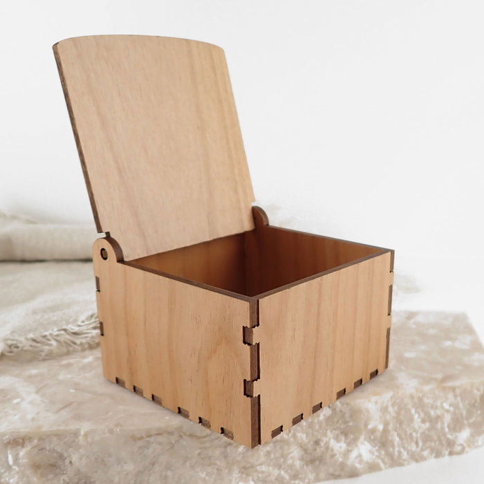 Custom Designed Professionally Engraved Wooden Wedding Ring Keepsake Gift Box