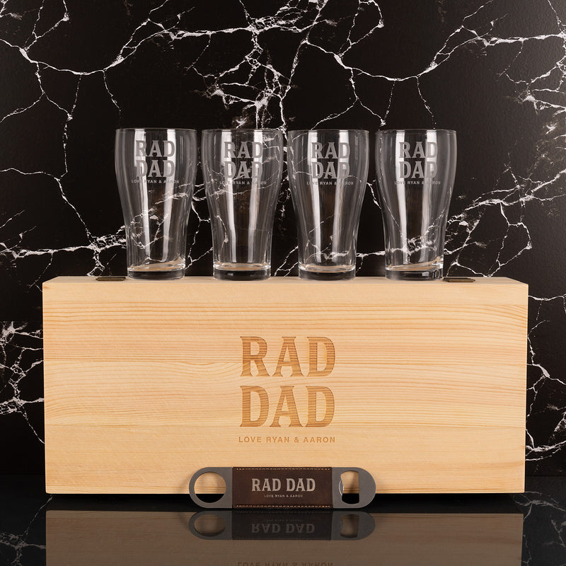 Engraved beer gift set for beer-loving dads and grandads – perfect for Father's Day celebrations