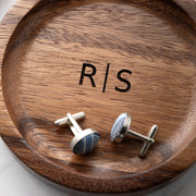 Stylish wooden tray for Dad’s essentials, engraved and gift ready