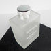 Custom Printed White Wedding Favour Bottle With Silver Lid