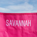 Customised Girl's Name Hot Pink Beach Chair