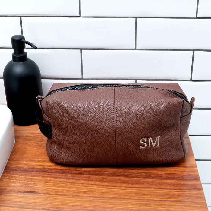 Personalised Mens Travel Toiletry Bag