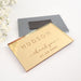 Customised Engraved Wedding Guest Name Rose Gold Place Cards With Magnetic Backing