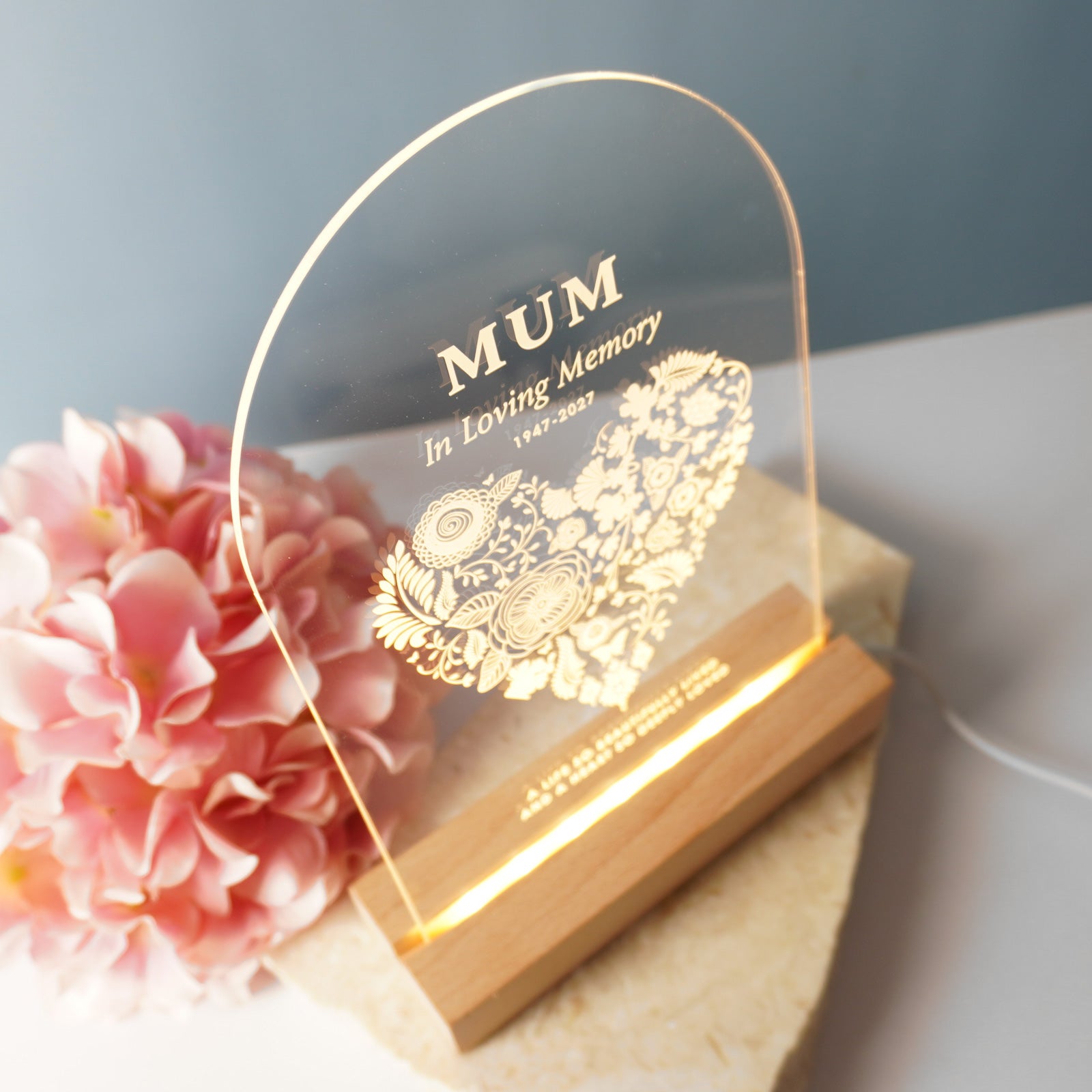 Personalised Night Light Memorial Sympathy Gift | Free Delivery