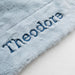 Custom Embroidered Name Light Weight Blue Blanket Baby Boy