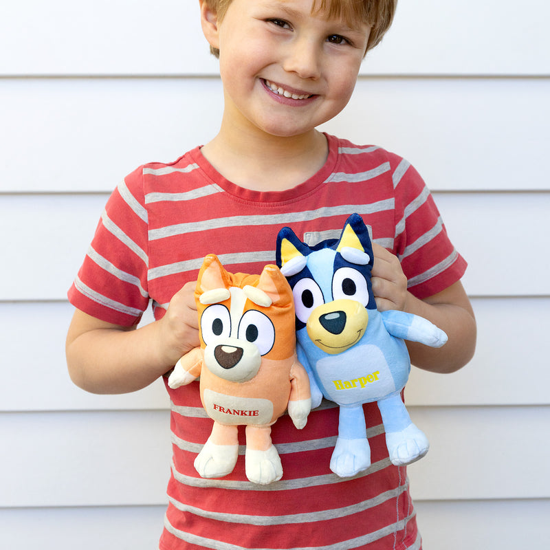 Official licensed Bluey and Bingo personalised soft toys for kids
