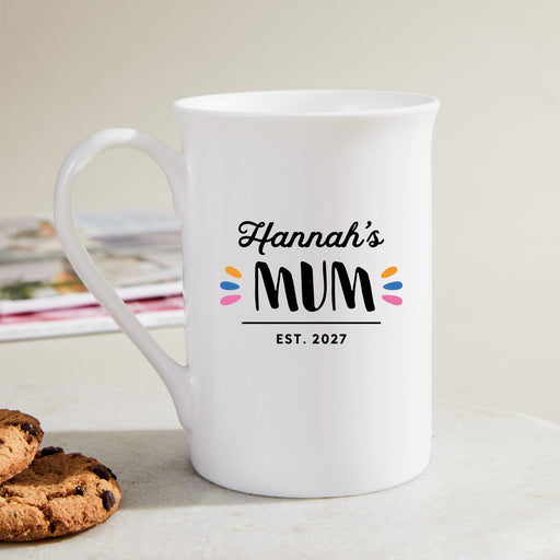 Elegant Fine Bone China Mother’s Day Mug – UV Printed with Custom Design