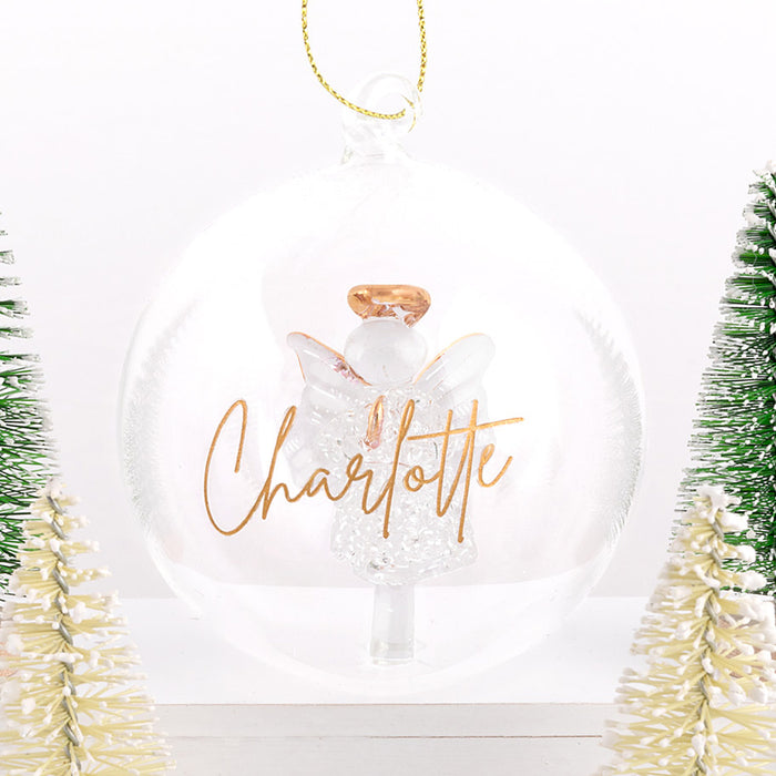 Decorative ornament with 'Charlotte' text on a white background