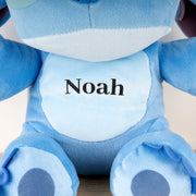 Disney Stitch soft toy personalised with name on belly