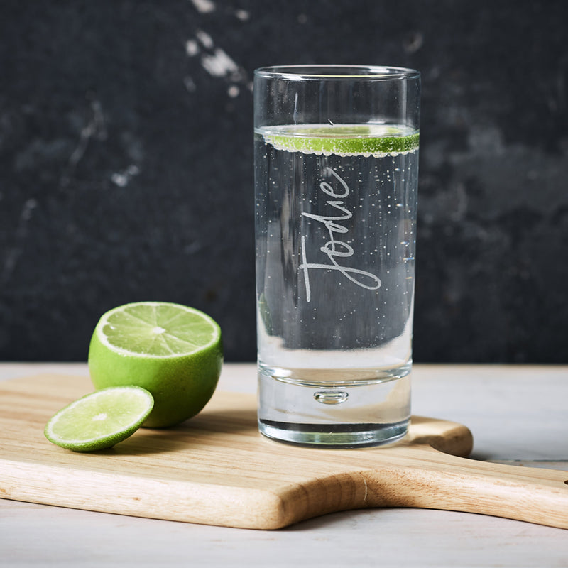 Unique personalised gin glass with custom engraving – perfect gift for the gin lover