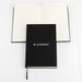 Branded leatherette notebook with logo engraving – professional business gift