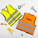 Fluoro personalised kids vest with embroidered name on back